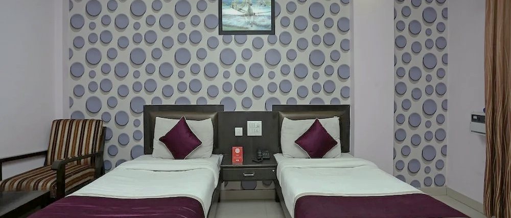 Two single beds in a Deluxe Twin room